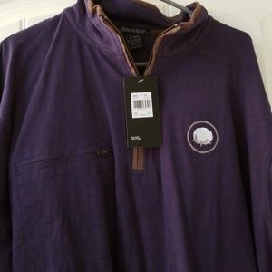 Cotton Logo Navy Pullover NWT